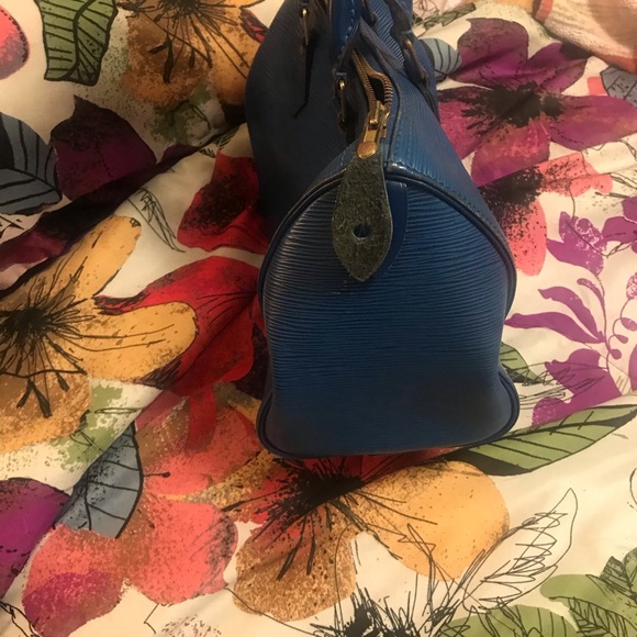 Blue Louis Vuitton speedy 25 - Picture 8 of 8